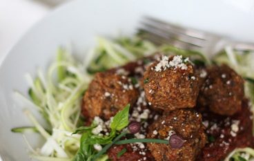 Raw Spaghetti and Veggie Balls