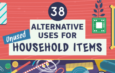 38 Alternative Uses for Unused Household Items (Infographic)