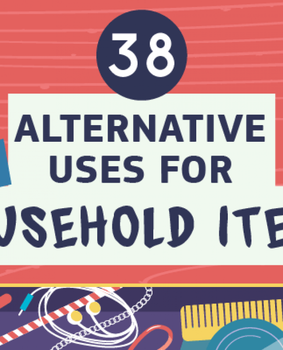 38 Alternative Uses for Unused Household Items (Infographic)