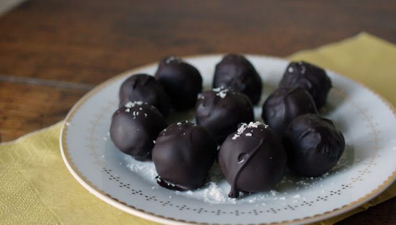 Dark Chocolate Covered Coconut Balls