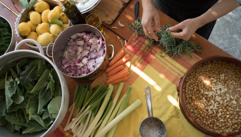 Baked Rosemary Chickpeas